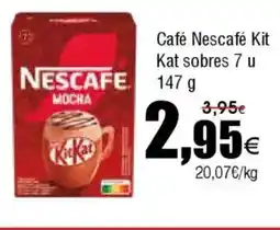 FROIZ NESCAFÉ Café Kit Kat sobres oferta