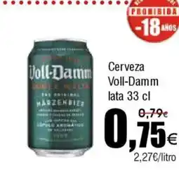 FROIZ VOLL-DAMM Cerveza oferta