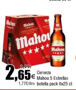 FROIZ MAHOU 5 ESTRELLAS Cerveza oferta