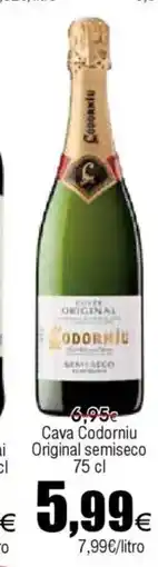 FROIZ Cava Codorniu Original semiseco oferta