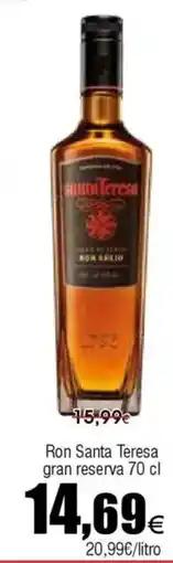 FROIZ RON SANTA TERESA gran reserva oferta