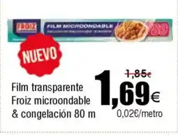 FROIZ Film transparente Froiz microondable & congelación 80 m oferta