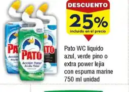 FROIZ PATO WC liquido azul, verde pino o extra power lejía con espuma marine oferta