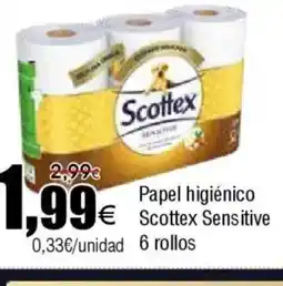 FROIZ SCOTTEX Papel higiénico oferta