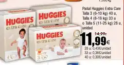 FROIZ HUGGIES Pañal Extra Care Talla oferta