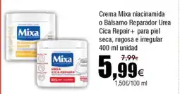 FROIZ Crema Mixa niacinamida o Bálsamo Reparador Urea Cica Repair+ para piel seca, rugosa e irregular oferta