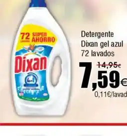 FROIZ DIXAN Detergente gel azul 72 lavados oferta