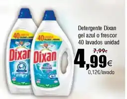 FROIZ DIXAN Detergente gel azul o frescor 40 lavados unidad oferta