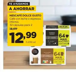 Alimerka NESCAFÉ DOLCE GUSTO Café con leche o espresso intenso oferta