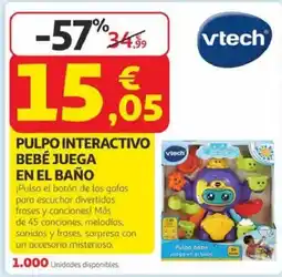 Alcampo VTECH Pulpo interactivo bebé juega en el baño oferta