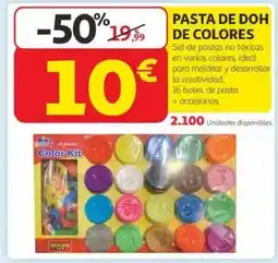 Alcampo Pasta de doh de colores oferta