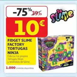 Alcampo SLIME Fidget factory tortugas ninja oferta