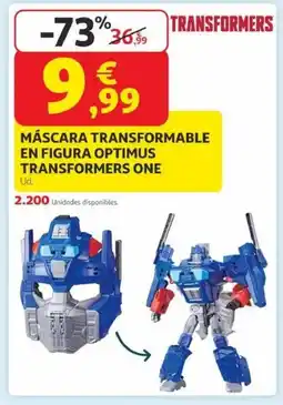 Alcampo Máscara transformable en figura optimus transformers one oferta