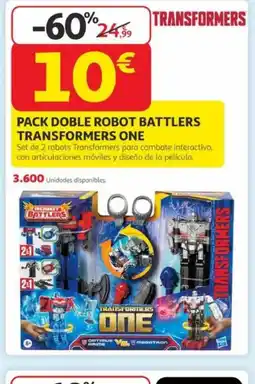 Alcampo Pack doble robot battlers transformers one oferta