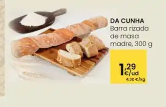 Eroski DA CUNHA Barra rizada de masa madre oferta