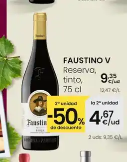 Eroski FAUSTINO V Reserva, tinto oferta