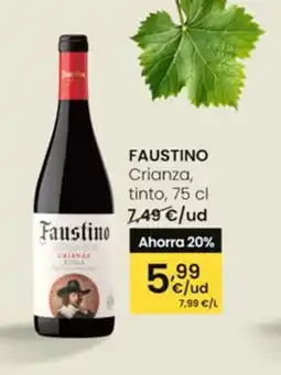 Eroski FAUSTINO Crianza, tinto oferta