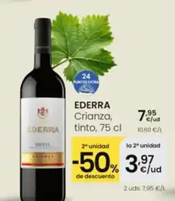 Eroski EDERRA Crianza, tinto oferta