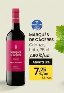 Eroski MARQUÉS DE CÁCERES Crianza, tinto oferta