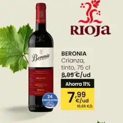 Eroski BERONIA Crianza, tinto oferta