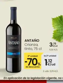 Eroski ANTAÑO Crianza, tinto oferta