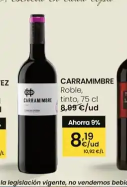 Eroski CARRAMIMBRE Roble tinto oferta