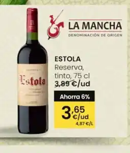 Eroski ESTOLA Reserva, tinto oferta