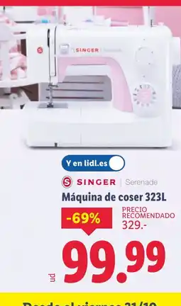 Lidl SINGER Serenade Máquina de coser oferta