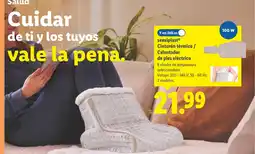 Lidl SENSIPLAST Cinturón térmico / Calentador de pies eléctrico oferta