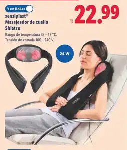 Lidl SENSIPLAST Masajeador de cuello Shiatsu oferta