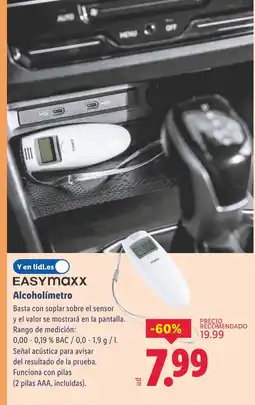 Lidl EASYMAXX Alcoholímetro oferta