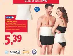 Lidl ESMARA Calentador lumbar oferta