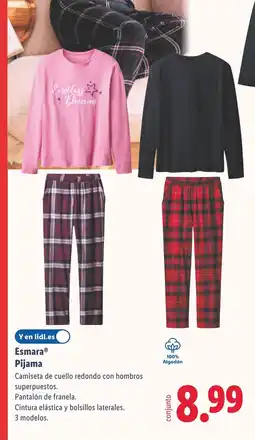 Lidl ESMARA Pijama oferta