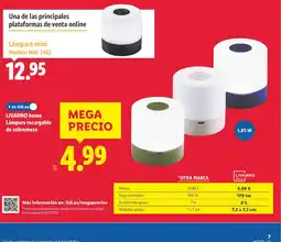 Lidl LIVARNO home Lámpara recargable de sobremesa oferta