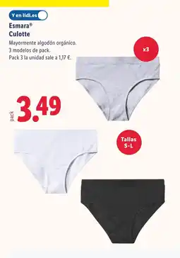 Lidl ESMARA Culotte oferta