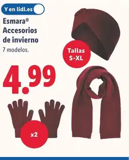 Lidl ESMARA Accesorios de invierno oferta