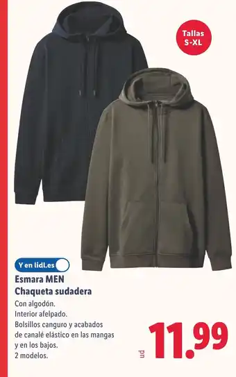 Lidl ESMARA MEN Chaqueta sudadera oferta