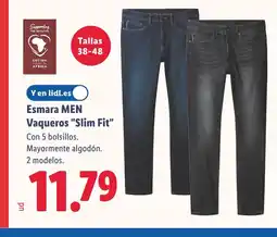 Lidl ESMARA MEN Vaqueros Slim Fit oferta
