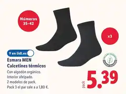 Lidl ESMARA MEN Calcetines térmicos oferta