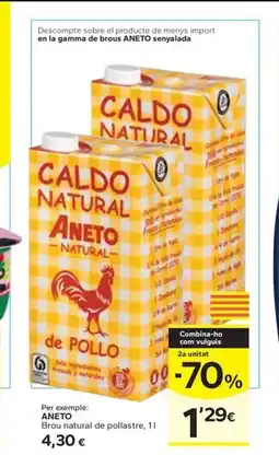 Caprabo ANETO Brou natural de pollastre oferta