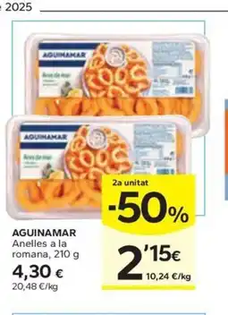 Caprabo AGUINAMAR Anelles a la romana oferta