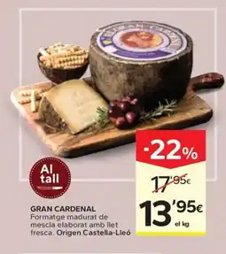 Caprabo GRAN CARDENAL Formatge madurat de mescla elaborat amb llet oferta