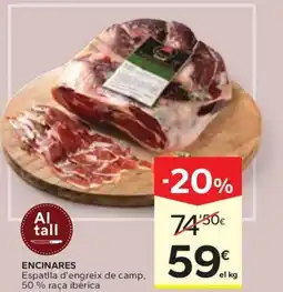Caprabo ENCINARES Espatlla d'engreix de camp, 50% raça ibèrica oferta