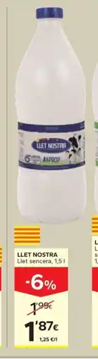 Caprabo LLET NOSTRA Llet sencera oferta