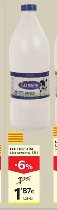Caprabo LLET NOSTRA Llet sencera oferta