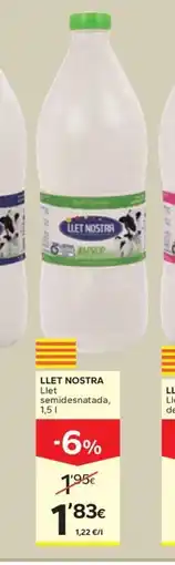 Caprabo LLET NOSTRA Llet desnatada oferta