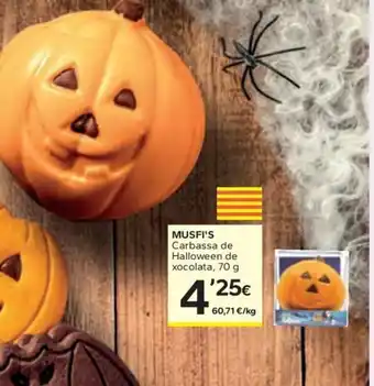 Caprabo MUSFI'S Carbassa de Halloween de xocolata oferta