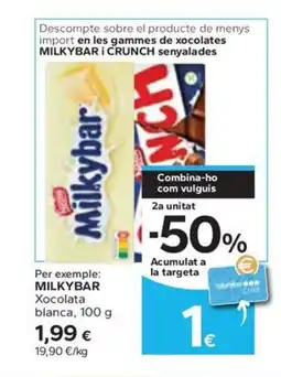 Caprabo MILKYBAR Xocolata blanca oferta