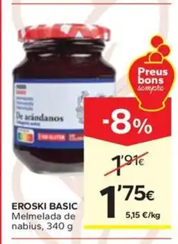 Caprabo EROSKI BASIC Melmelada de nabius oferta