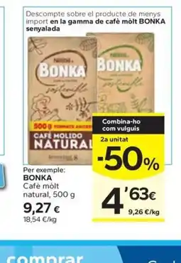 Caprabo BONKA Cafè molt natural oferta